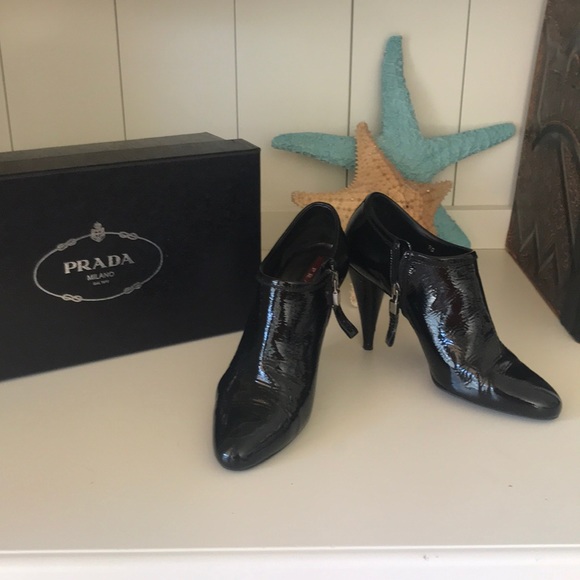 Prada Sport Booties in Black Patent Leather - Picture 5 of 11